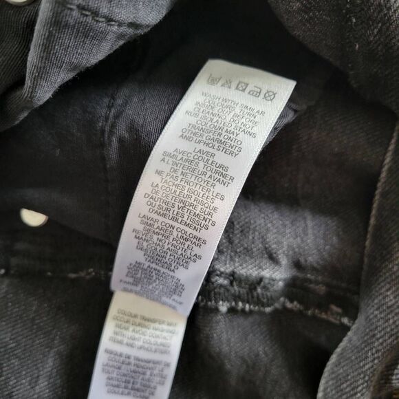 ASOS Black Denim Mini Skirt Women’s US 6 High Rise 100% Cotton - Picture 4 of 6